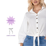 Camisa Silueta Confort Hueso TyT Paladio