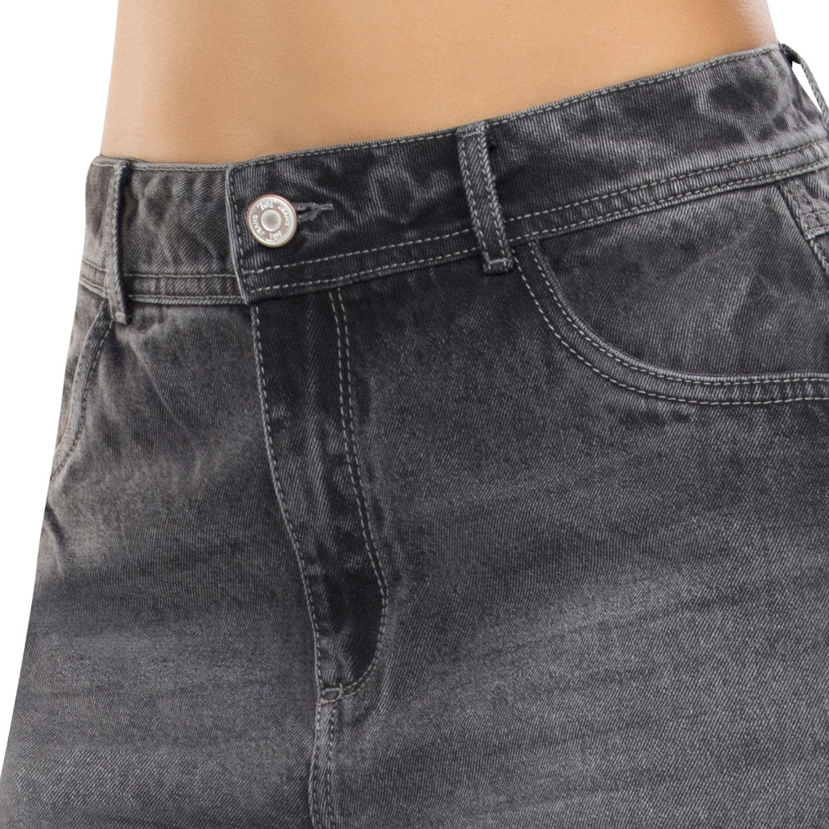 Jean Palazzo Tiro Alto Gris Tyt Jeans Estados Unidos - foto 3
