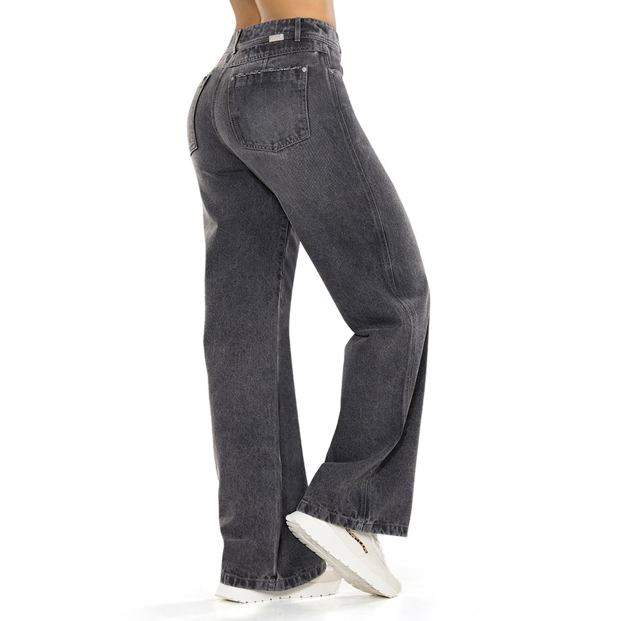 Jean Palazzo Tiro Alto Gris Tyt Jeans Estados Unidos - foto 1