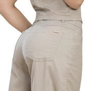 Pantalón Tiro Alto Beige Tyt Morat - foto 3