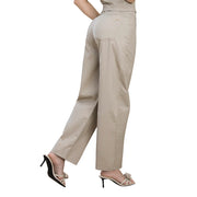 Pantalón Tiro Alto Beige Tyt Morat - foto 1