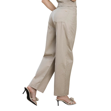 Pantalón Tiro Alto Beige Tyt Morat
