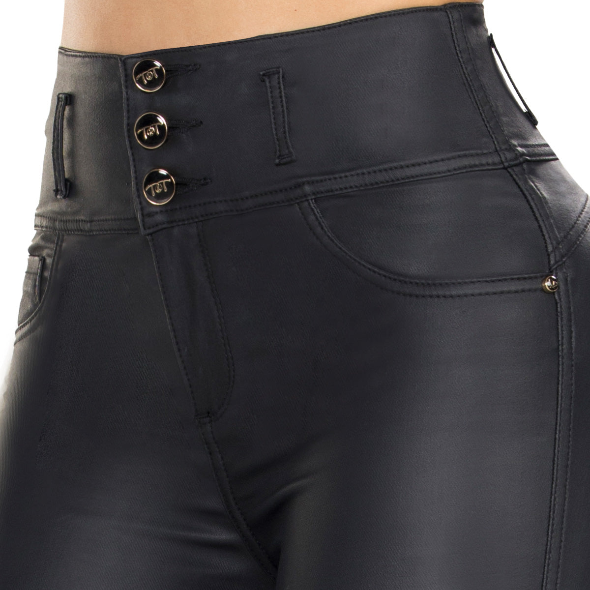 Pantalón Tiro Súper Alto Negro Tyt Panamá - foto 3