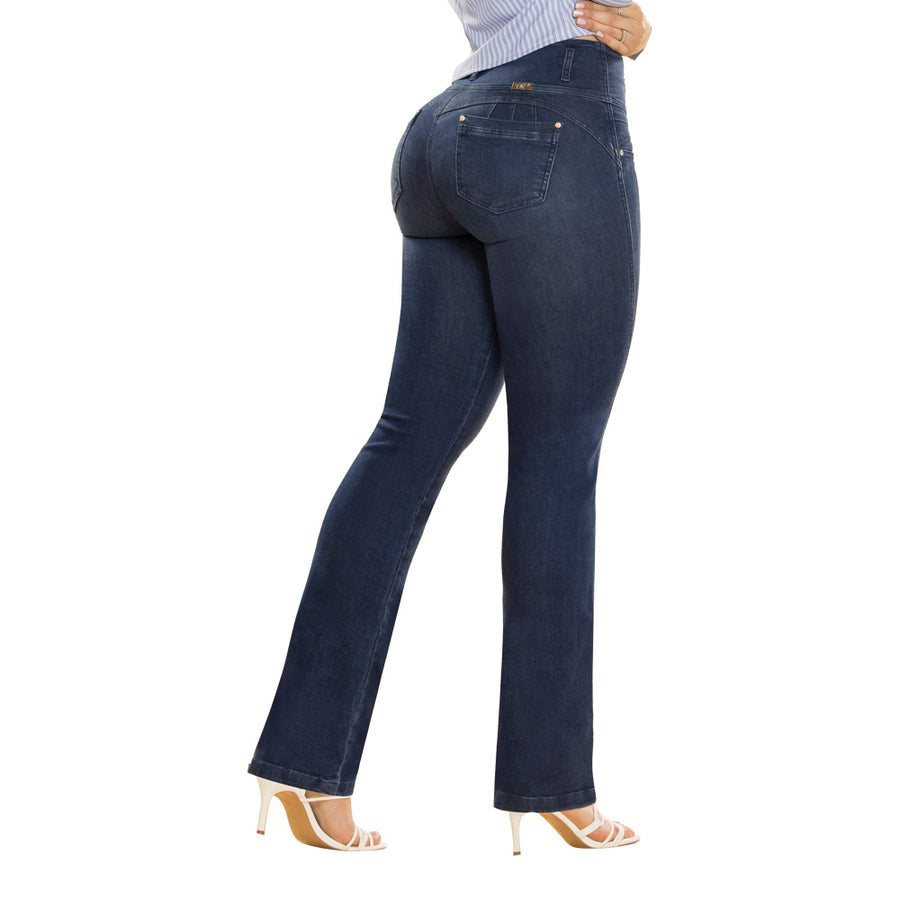 Jeans Push Up Azul Mujeron Pereira - 38