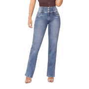 Jeans Push Up Azul Petróleo Tyt Placer - 40