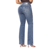 Jeans Push Up Azul Petróleo Tyt Placer - 38