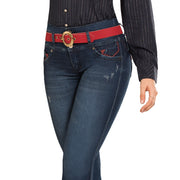 Jean Push Up Azul Mujeron Ciprés - 40