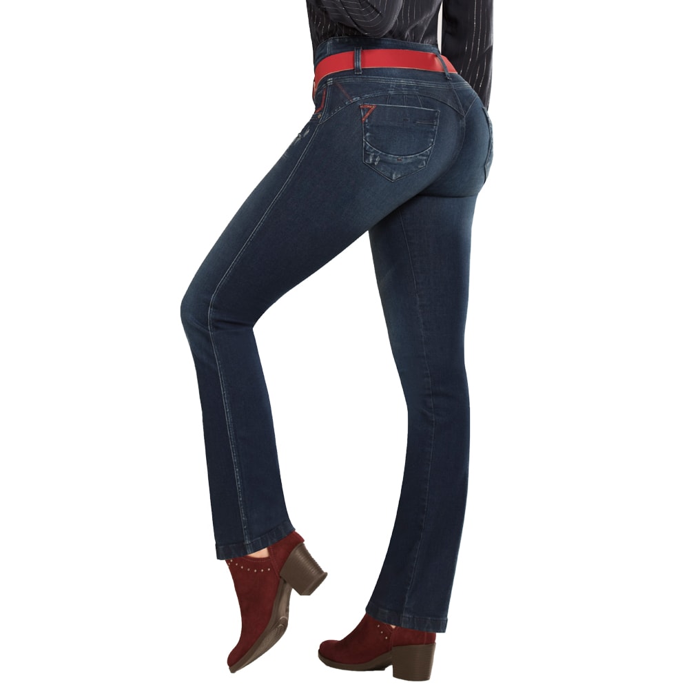 Jean Push Up Azul Mujeron Ciprés - 48