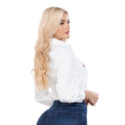 Camisa Bordada Blanca Provenza