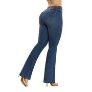 Jean Push Up Campana Azul Tyt Jeans Puertocarreño - 36