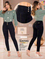 Jean Push Up Tiro Alto Negro Tyt Jeans Quintero - foto 7