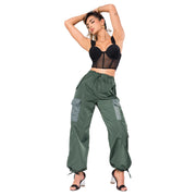 Pantalón Jogger Urbano Verde Militar Mujerón Urb0016 — cuerpo completo