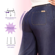 Jeans Palazzo Azul Mujeron Regalo - 40