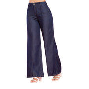 Jeans Palazzo Azul Mujeron Regalo - 38