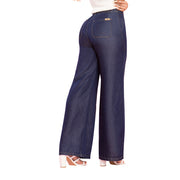 Jeans Palazzo Azul Mujeron Regalo - 36