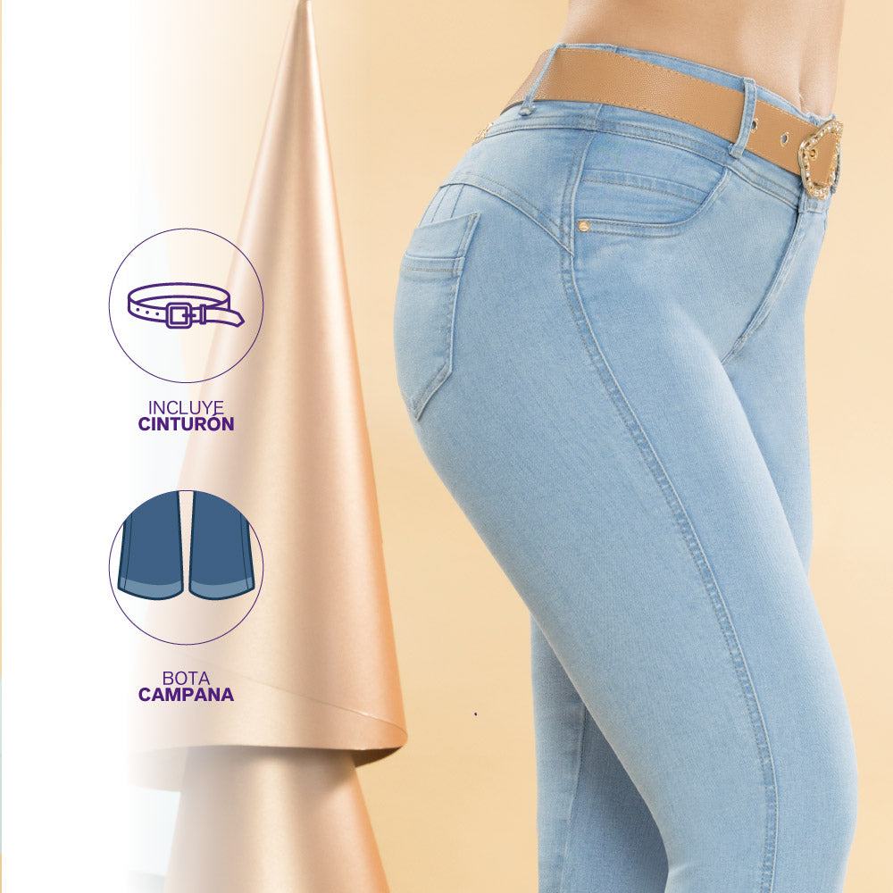 Jean Push Up Azul Claro Tyt Jeans Risaralda - 40