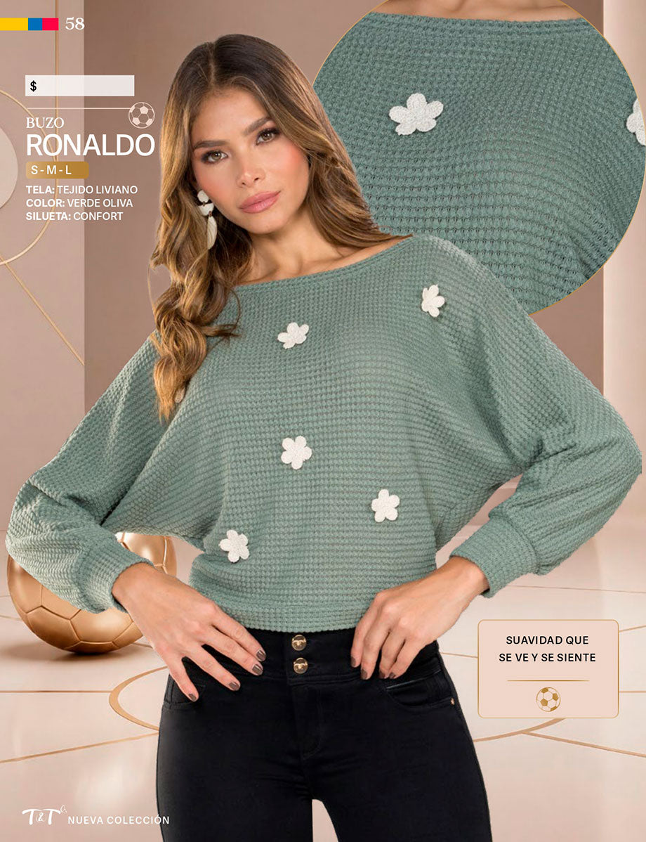 Saco Manga Larga Verde Tyt Ronaldo - foto 7