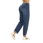 Jeans Barrel Tiro Alto Azul Tyt Jeans Santander - 36
