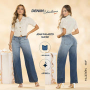 Jeans Palazzo Azul Tyt Jeans Sucre