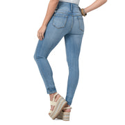 Jean Skinny Faja Interna Push Up Azul Claro Trucco'S T22113177 - 42