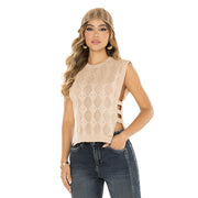 Blusa Chaleco Sin Mangas Champagne Rosado TyT Taganga