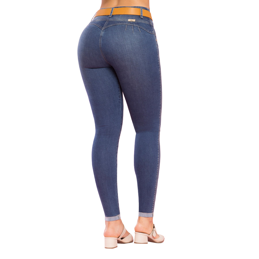 Jeans Push Up Azul Mujeron Ternura - 36