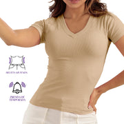 Blusa Ajustada Camel Mujerón 14868 — detalle de la prenda