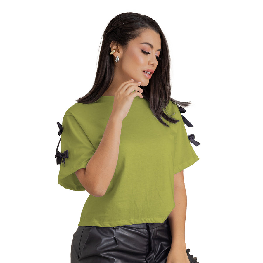 Blusa Comfort Algodón Verde THModa 16639