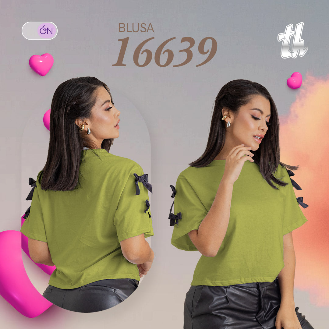 Blusa Comfort Algodón Verde THModa 16639