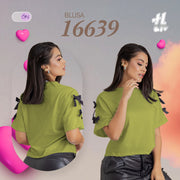 Blusa Comfort Algodón Verde THModa 16639