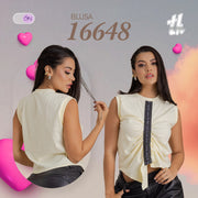 Blusa Comfort Algodón Amarilla THModa 16648