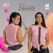 Blusa Comfort Algodón Rosado THModa 16648