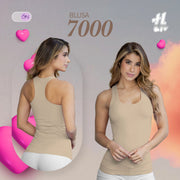Blusa Ajustada Camel 7000 Mujerón