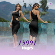 Vestido Halter Negro THModa 15991