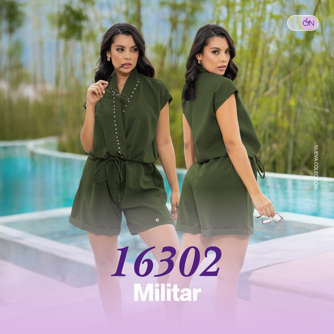 Enterizo Amplio Verde THModa 16302