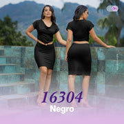 Enterito Ajustado Negro THModa 16304