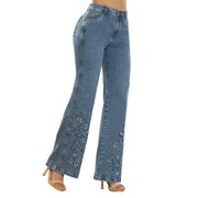 Jean Push Up Wide Leg Azul Vintage Tyt Tolima - 40