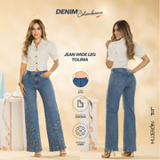 Jean Push Up Wide Leg Azul Vintage Tyt Tolima