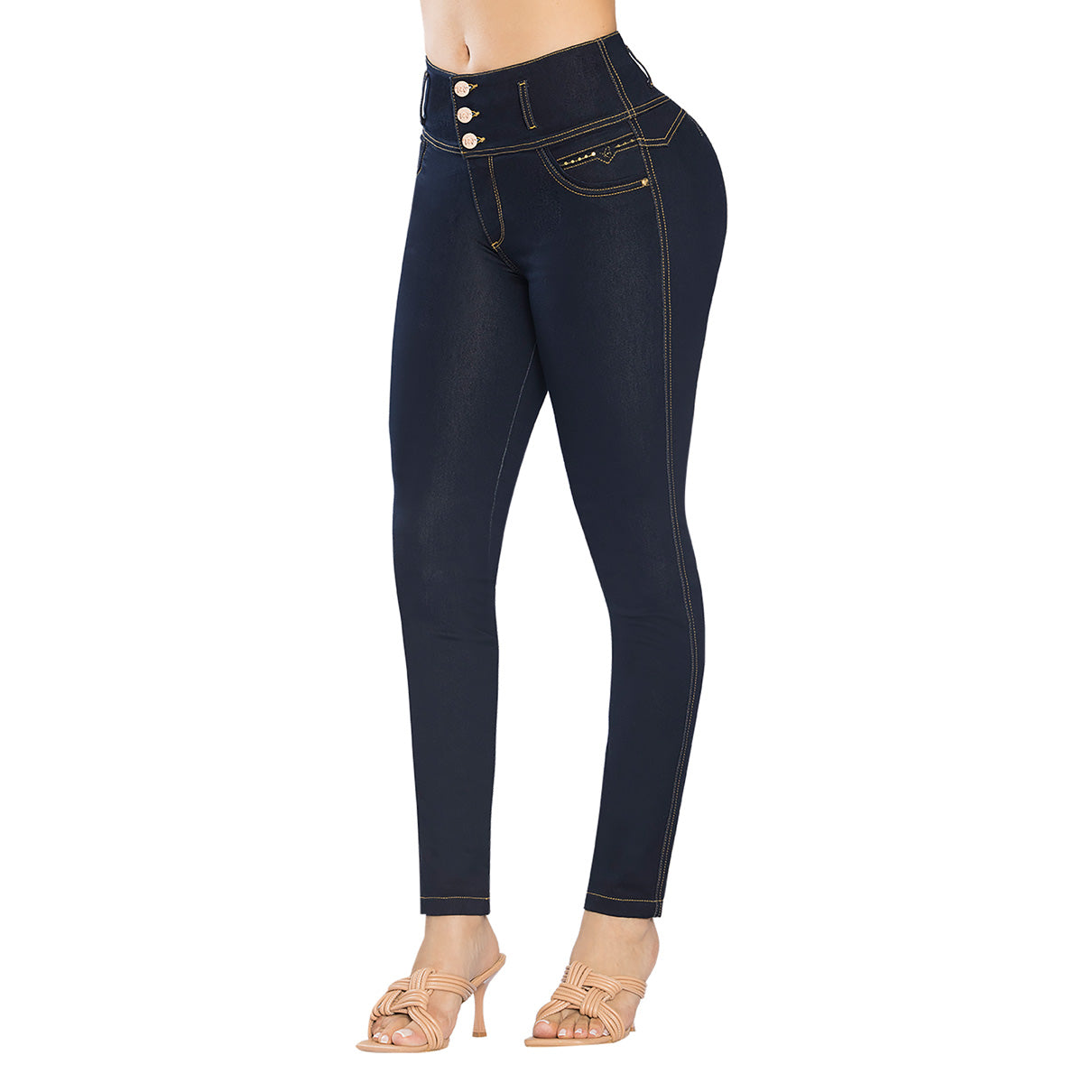 Jeans Push Up Azul Petróleo Tyt Jeans Torres - 38