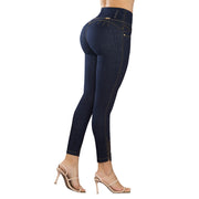 Jeans Push Up Azul Petróleo Tyt Jeans Trini - 36