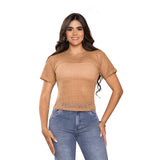 Blusa Tejido Crochet Cocoa TyT Leidy