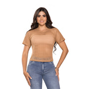 Blusa Tejido Crochet Cocoa TyT Leidy