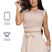 Blusa Confort Beige TyT Luisa — detalle de la prenda