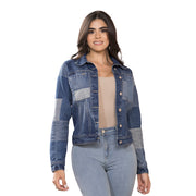 Chaqueta Indigo Rígido Azul TyT Melina