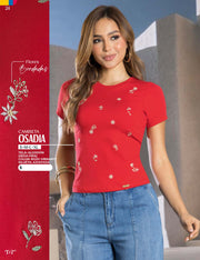 Polera Manga Corta Roja Tyt Osadía - foto 5