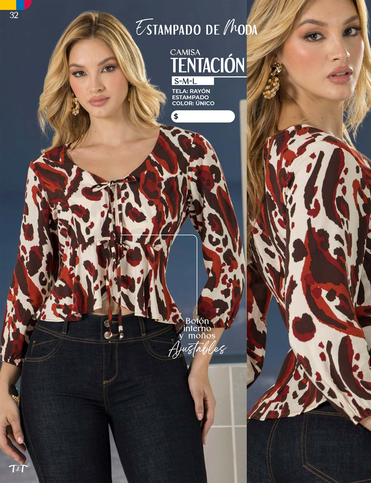 Camisa Manga 3/4 Blanca Tyt Tentación - foto 3