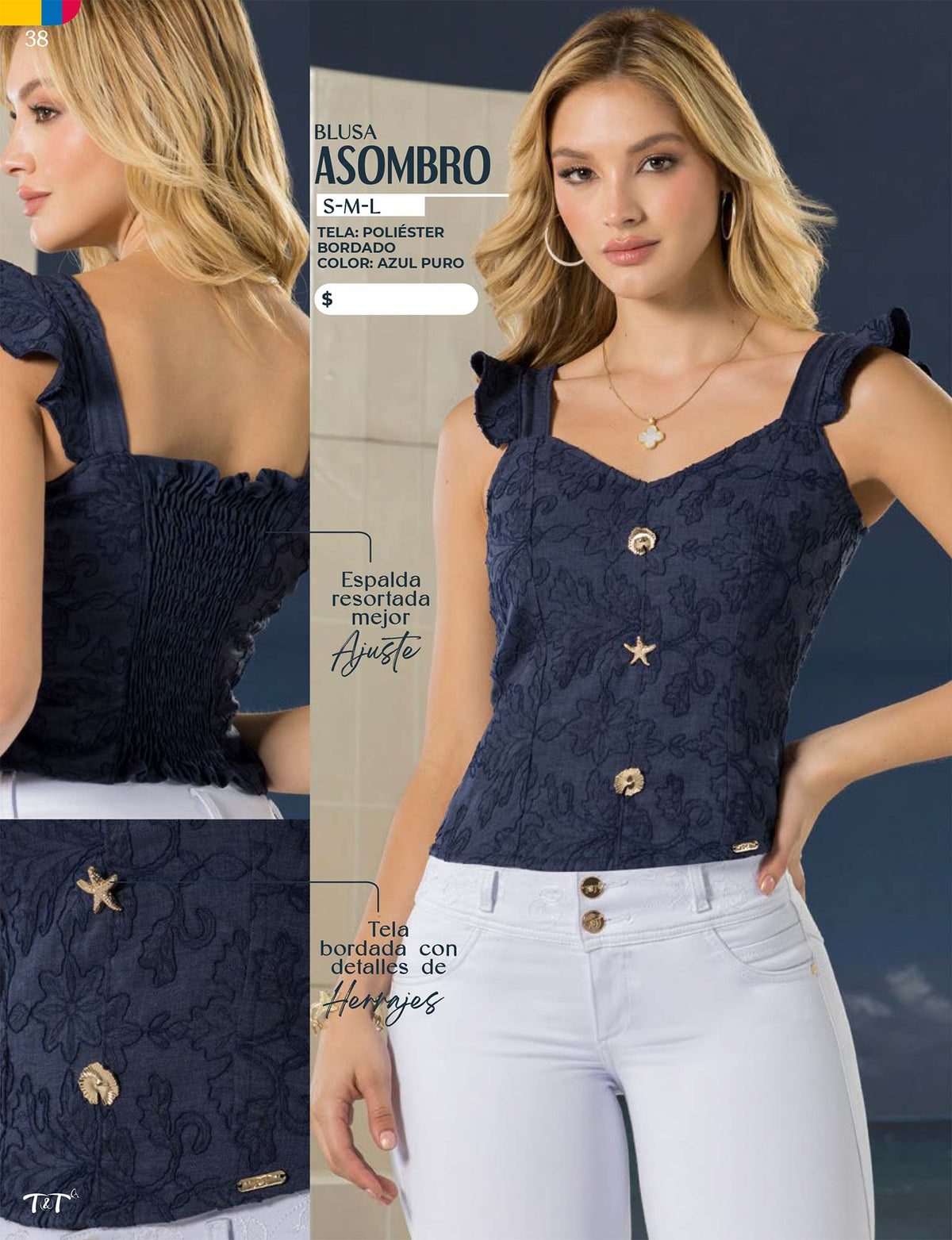 Blusa Sin Mangas Azul Oscuro Tyt Asombro - foto 4