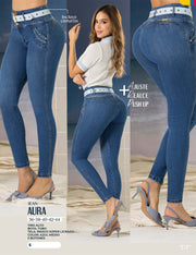 Jean Push Up Tiro Alto Azul Tyt Jeans Aura - foto 4