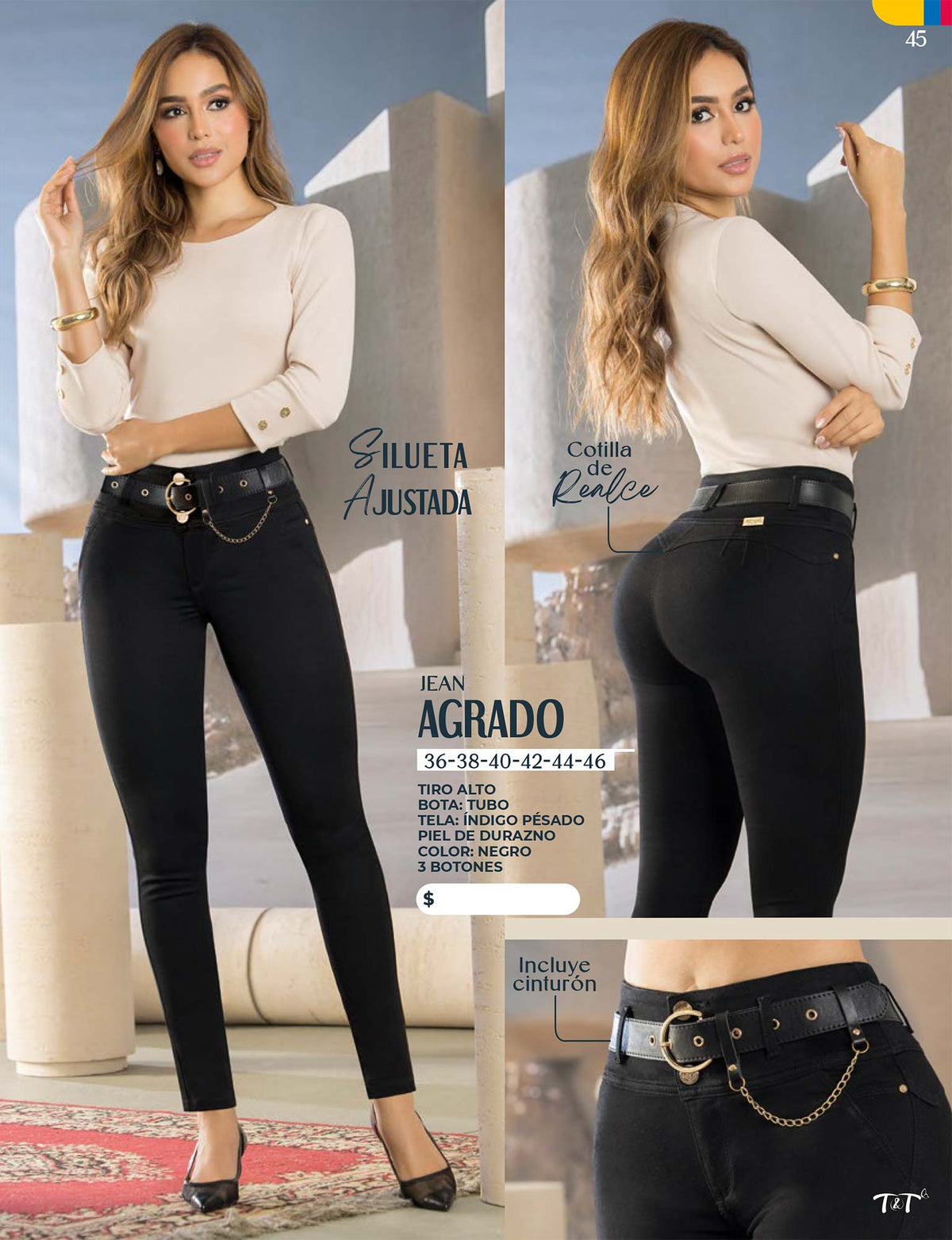Jean Push Up Tiro Alto Negro Tyt Jeans Agrado - foto 7