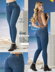 Jean Push Up Tiro Alto Azul Tyt Jeans Ritmo - foto 4